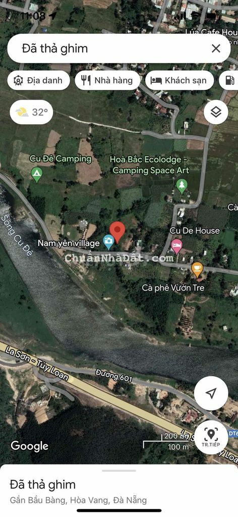 Bán 1032m Hoà Bắc cạnh làng mê dịch vụ lưu trú tại Hoà Bắc ven sông