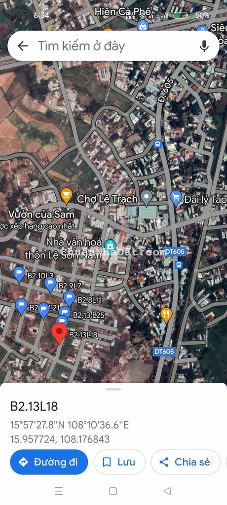 7x26m.TĐC chợ Lệ Trạch, Hoà Tiến. Trục Đường Chính