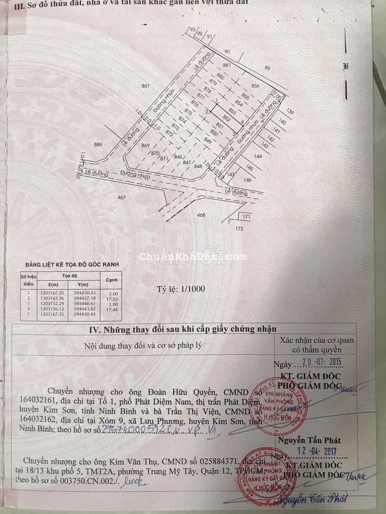 BÁN ĐẤT ĐƯỜNG NHỰA 1/TRỊNH THỊ MIẾNG, XÃ THỚI TAM THÔN,HUYỆN HÓC MÔN