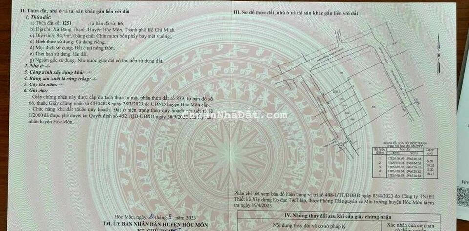 Còn 5 Lô Đất Đông Thạnh Hóc Môn Khách Lấy Xây Liên Hệ Em Nhé. THANK