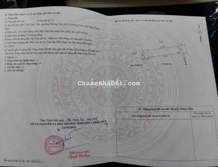 2 lô Quê Chữ. 125m2 ngang 5m. đương ô tô tận nơi. Cách QL1A 800m