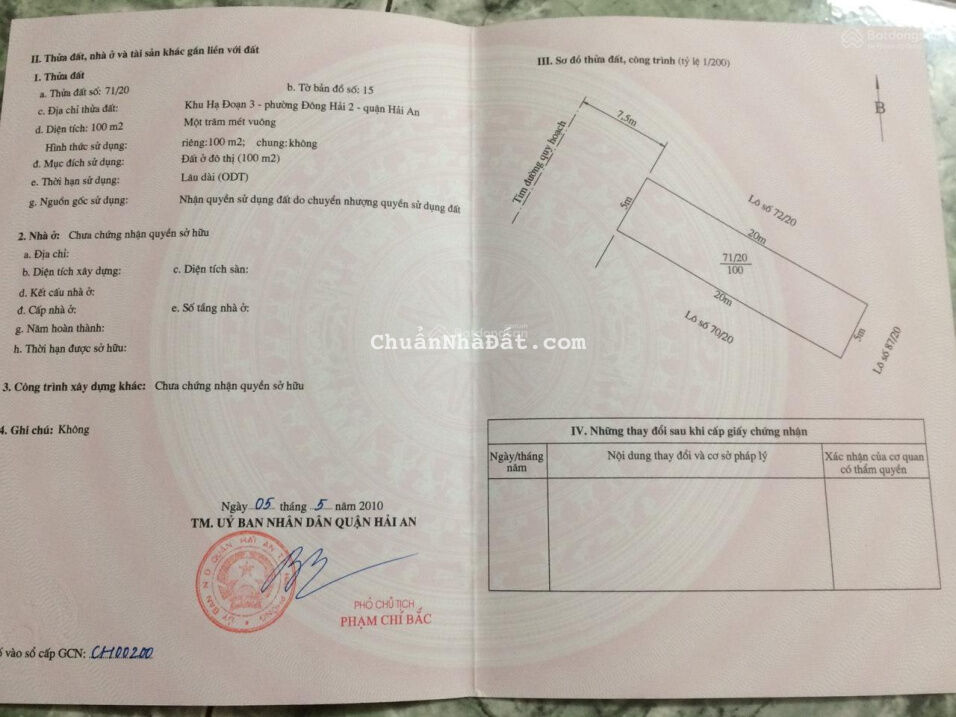 Cần bán 2 lô đất TĐC Hạ Đoạn 3. Đường rộng: 15m có vỉa hè. Diện tích: 100m2, ngang 5m