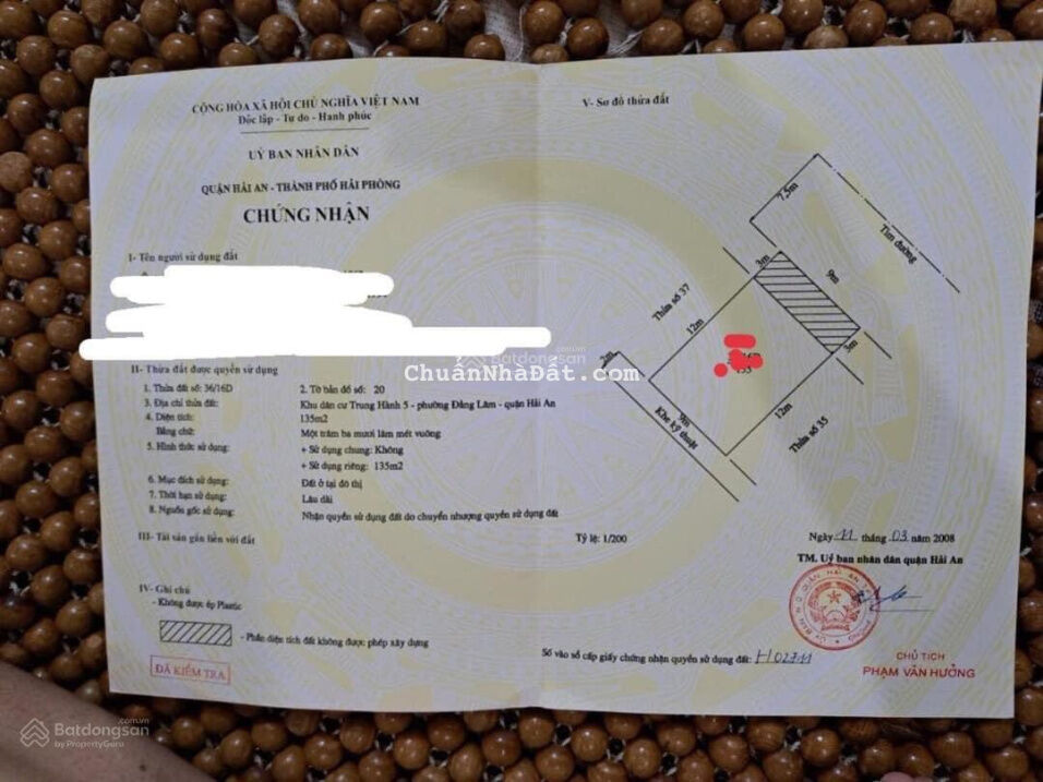 Bán đất biệt thự lô 16D tuyến 2 Lê Hồng Phong.
DT 135m2 ngang 9m. Hướng Đông Bắc