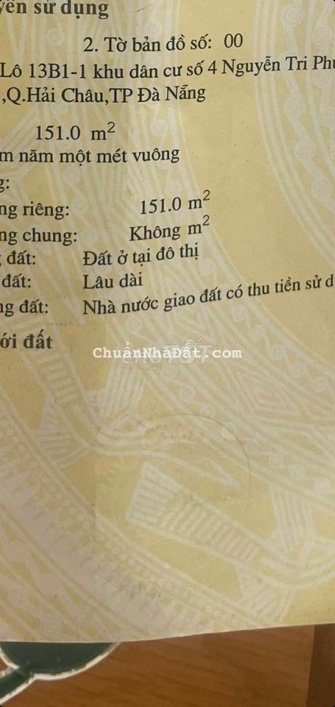 BÁN LÔ GÓC 2 MẶT TIỀN ĐƯỜNG 7. HÒA CƯỜNG BẮC. - HC