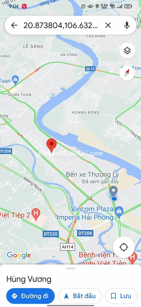 Chỉ 2,7tỉ Lô đất 100m2 tại khu Đấu Giá Đống Chuối-Hùng Vương,Hồng Bàng