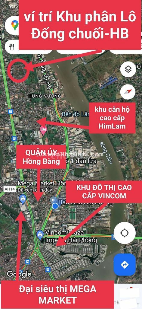 Lô 100m² .hướng TB mặt đường 40m,ngay cạnh ngã tư,KPL ĐỐNG CHUỐI-HB Lô 100m² .hướng TB mặt đường 40m,ngay cạnh ngã tư,KPL ĐỐNG CHUỐI-HB