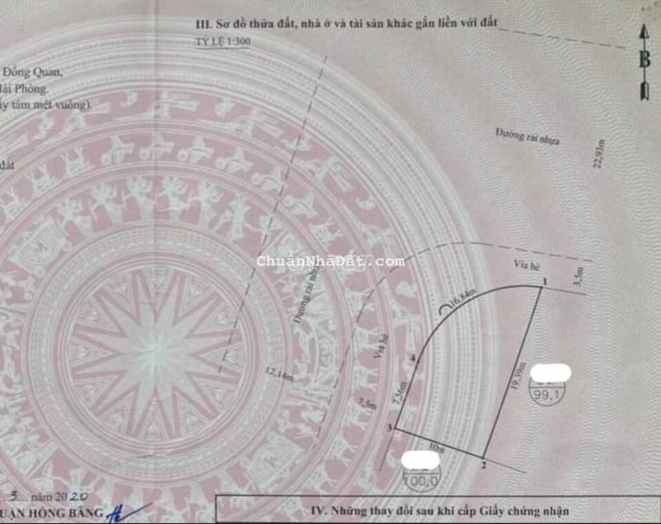 B.ÁN lô góc 165m2 đường 40m2,khu phân lô ĐỐNG CHUỐI-HỒNG BÀNG B.ÁN lô góc 165m2 đường 40m2,khu phân lô ĐỐNG CHUỐI-HỒNG BÀNG