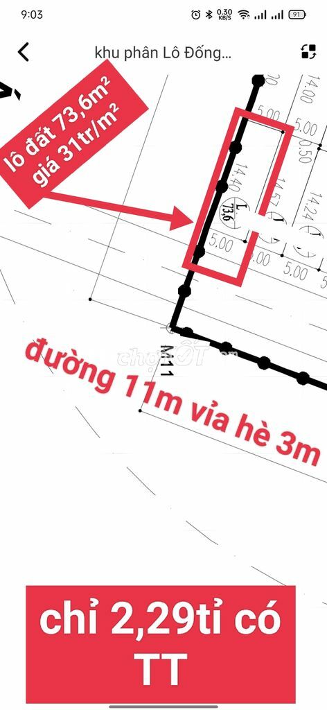 Chỉ 2,29tỉ-73m2 đường 11m có vỉa hè ngay phường Hùng Vương-HỒNG BÀNG Chỉ 2,29tỉ-73m2 đường 11m có vỉa hè ngay phường Hùng Vương-HỒNG BÀNG