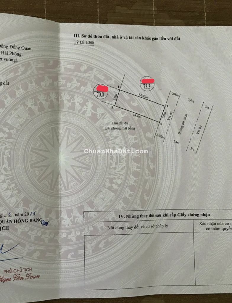 Chỉ 2,29tỉ-73m2 đường 11m có vỉa hè ngay phường Hùng Vương-HỒNG BÀNG Chỉ 2,29tỉ-73m2 đường 11m có vỉa hè ngay phường Hùng Vương-HỒNG BÀNG