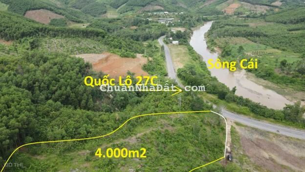 Bán đất 2 mặt tiền Quốc Lộ 27C có qh thổ cư giá rẻ xã Cầu Bà, Khánh Vĩnh LH 0788.558.552