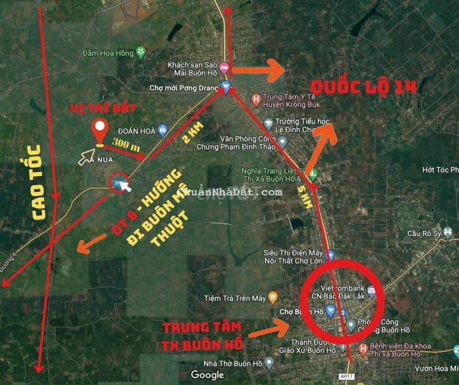 Bán Đất 2 Mặt Tiền 5×50 có Thổ. Thị Trấn Pơng Drang Krông Buk Đắk Lắk Bán Đất 2 Mặt Tiền 5×50 có Thổ. Thị Trấn Pơng Drang Krông Buk Đắk Lắk