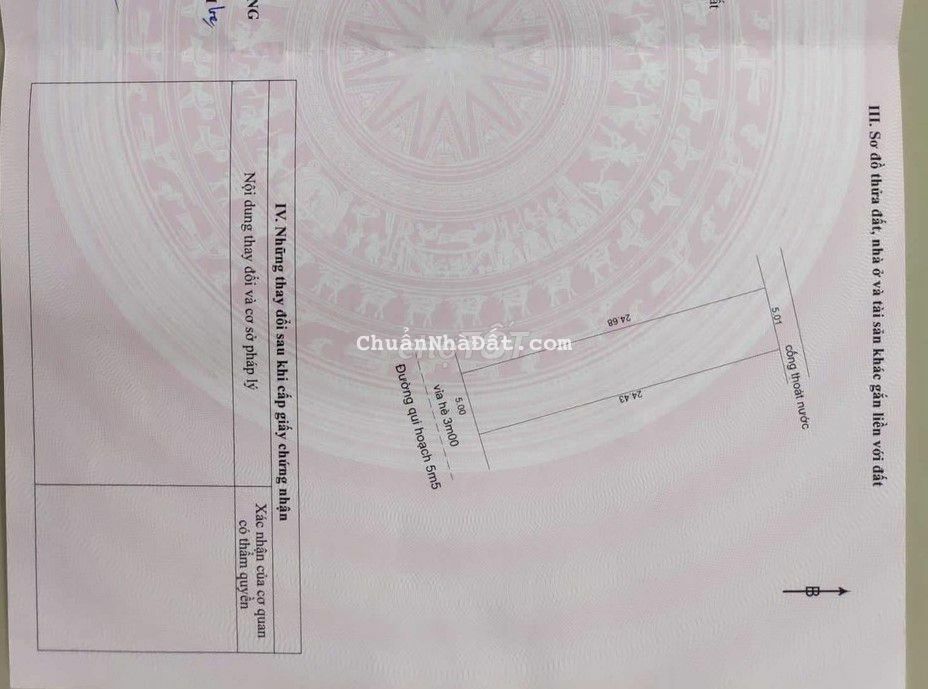 Bán đất mặt tiền đường Nguyễn Minh Không, Hòa Minh, Liên Chiểu 123m2