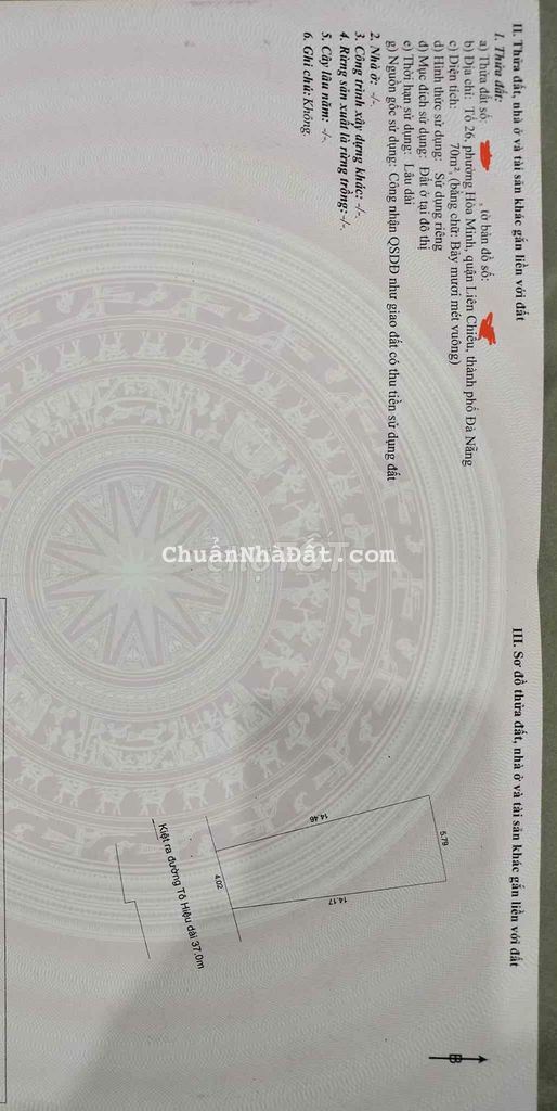 Bán lô đất Kiệt 7m Tô Hiệu, gần Hoàng Thị Loan