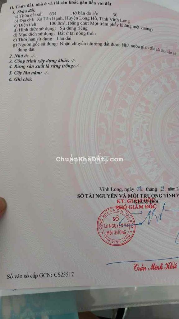 NỀN TÂN HẠNH KDC TRƯỜNG GIANG GIÁP PHƯỜNG 8 chỉ 800