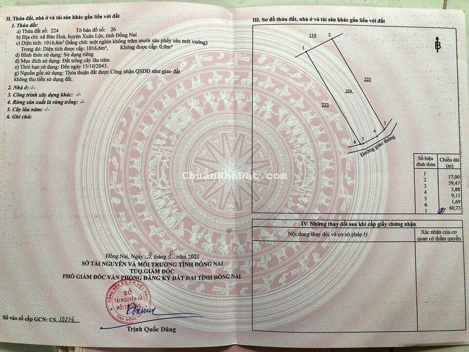 Bán gấp 1 sào Bảo Hoà, cạnh cao tốc Phan Thiết chỉ 1,1 tỷ