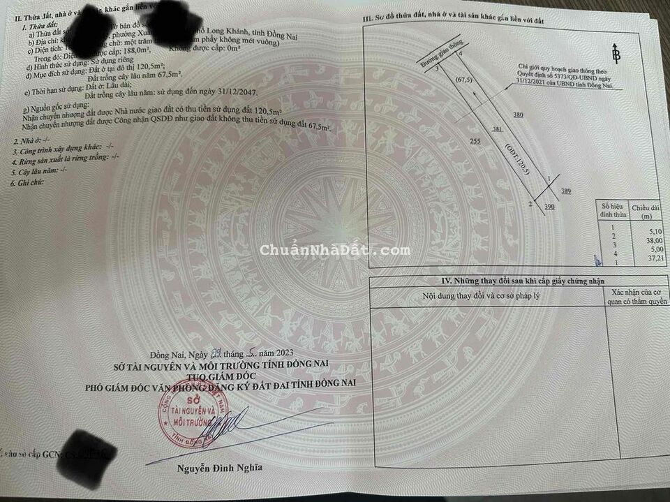 bán đất nền Phường Xuân Lập, diện tích 5x37 giá chỉ 560tr