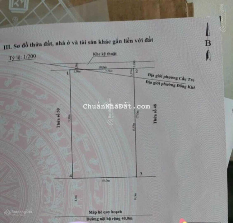 Bán đất lô 3D Lê Hồng Phong. DT 170m2 ngang 10m