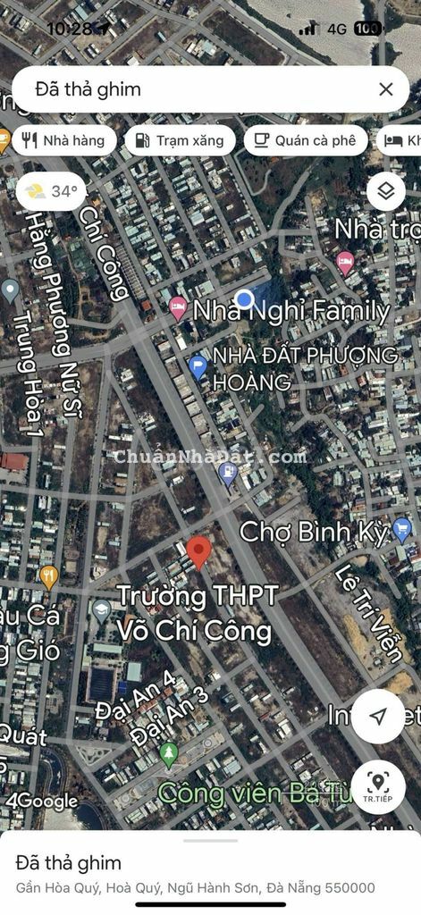 Bán lô 128m2 đường 7m5 sát Võ Chí Công, Hòa Quý, Đà Nẵng. Giá 2.7 tỷ