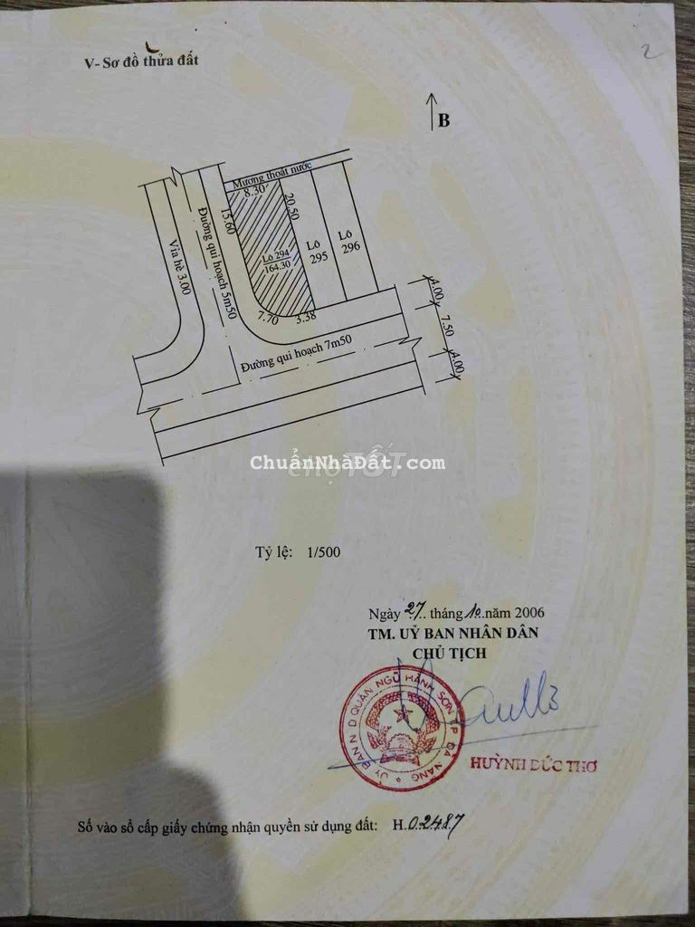 bán đất 2 mặt tiền đường 7m5 khu an thượng