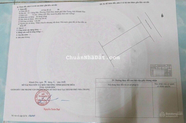 Chính chủ nhờ bán lô đất Lộc Phát Nguyễn Chích P Vĩnh Hoà Nha Trang