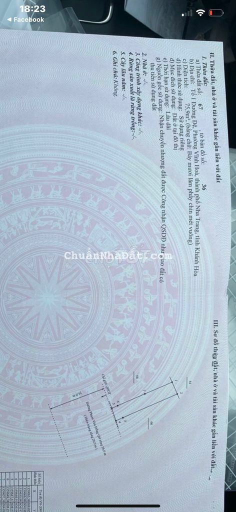 Bán đất mặt tiền Phạm Văn Đồng p.Vĩnh Hoà Nha Trang