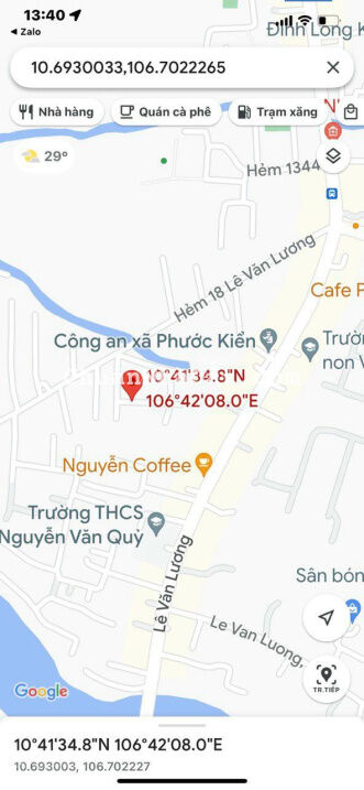 Bán đất Hẻm 1368 Lê Văn Lương, Phước Kiển, Nhà Bè