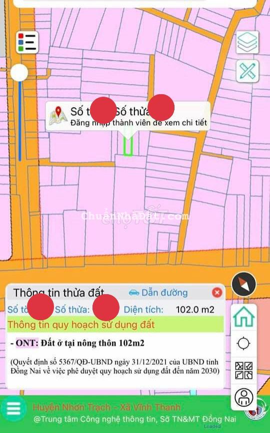 Chỉ với 1 tỷ có ngày 102m có thổ cư đ.xe hơi