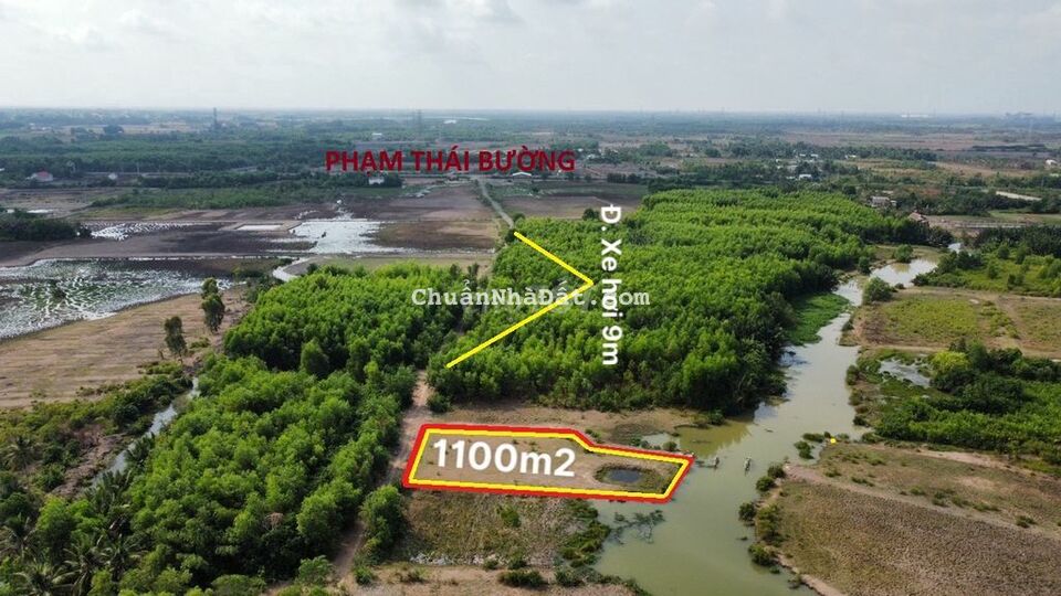 1100m2 mặt sông lớn đ.9m tới đất lại cấn đ.dẫn lên cầu Cát Lái cực đẹp