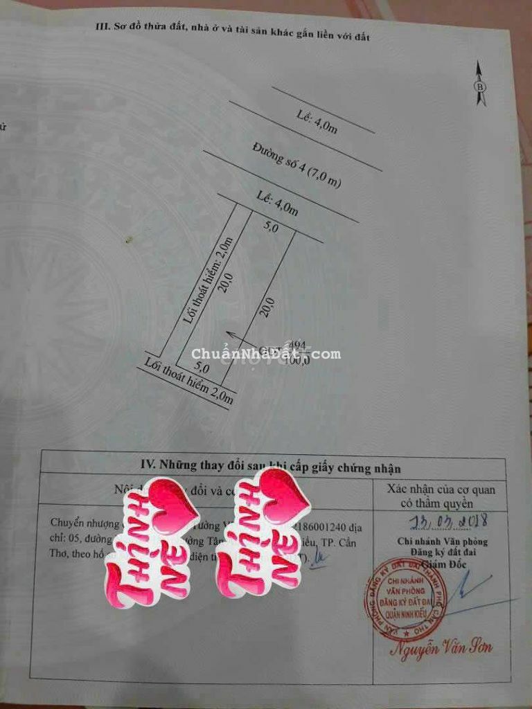 BÁN NỀN CÓ MƯƠNG HỞ CHU VĂN AN GIÁ 4 TỶ 2 BÁN NỀN CÓ MƯƠNG HỞ CHU VĂN AN GIÁ 4 TỶ 2