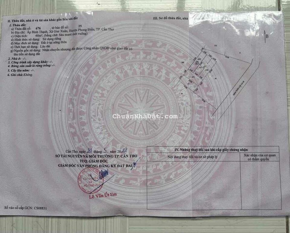 Nền Đẹp 46M2 ODT Đối Diện BV ĐKTW