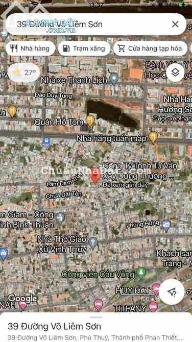 Bán Lô Đất mặt tiền Võ Liêm Sơn, Phú thuỷ, Phan Thiết 152m2 giá 3.6 ty Bán Lô Đất mặt tiền Võ Liêm Sơn, Phú thuỷ, Phan Thiết 152m2 giá 3.6 ty