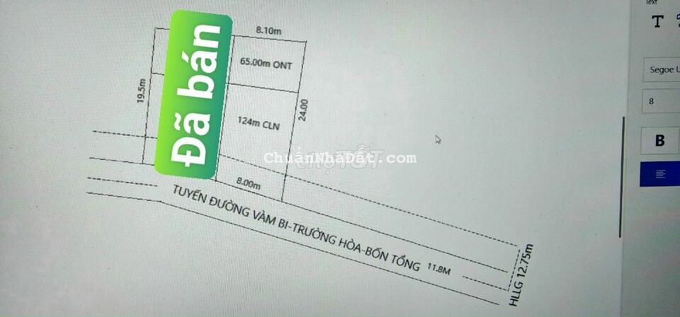 Hàng độc quyền Vàm Bi Trường Long PĐ, giá tốt, có thổ, lộ tải 15 tấn