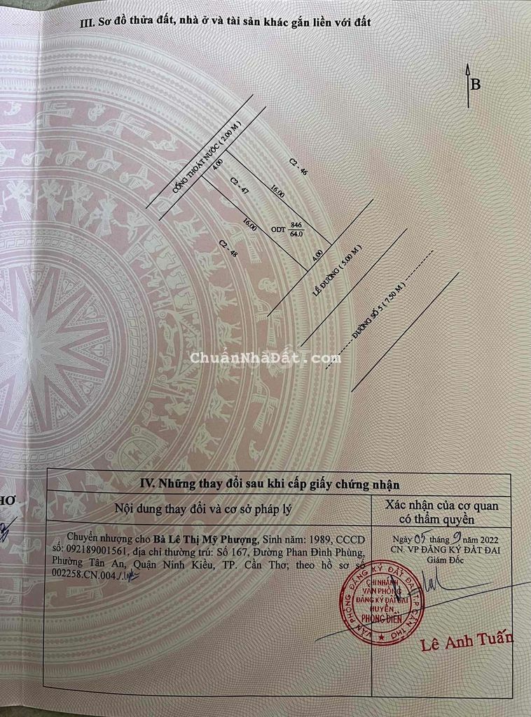 2 NỀN ĐỐI DIỆN ĐƯỜNG SỐ 5 TtTM PHONG ĐIỀN GIÁ RẺ THU HỒI VỐN