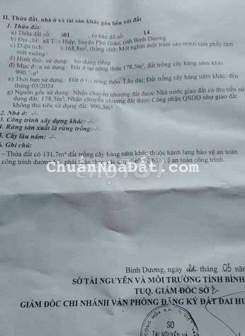 Đất nền đường DH 507 xã Tân Hiệp 12 x 97 Giá 2,1 tỷ Đất nền đường DH 507 xã Tân Hiệp 12 x 97 Giá 2,1 tỷ