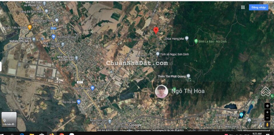 Chính chủ bán 1000m2 đất có 300m2 Thổ cư, lưng tựa núi Dinh giá chỉ 5tr/m2 rất thích hợp đầu tư