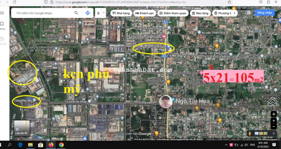 Chính chủ bán đất trung tâm Phú Mỹ khu ATA 105m2 cách đường trường chinh 100m, cạnh trường Cấp 3