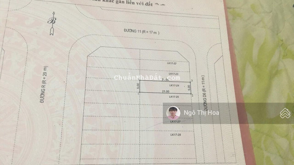 Chính chủ bán đất trung tâm phú Mỹ 2,6 tỷ/105m2 cách coopmark Phú Mỹ 300m