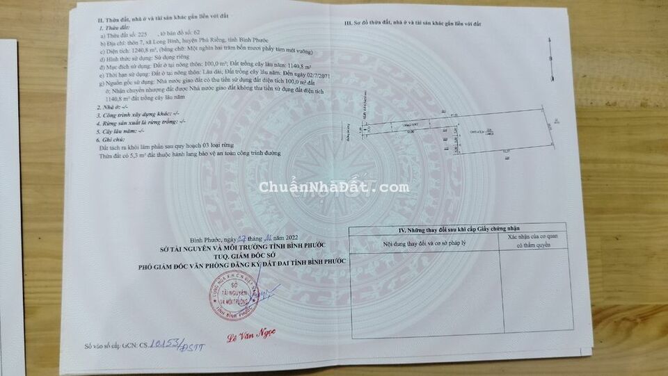 Đất Phú Riềng, Bình Phước ngay KCN