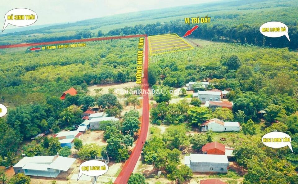 Đất nền thổ cư gần kcn Long Bình, Phú Riềng, giá rẻ