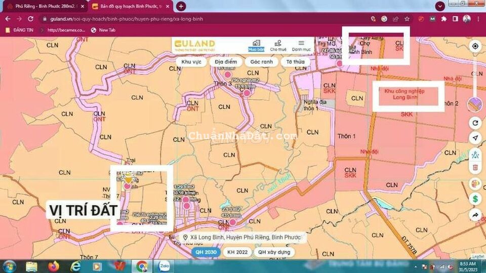 Bán lô đất 248,7m2 gần KCN Long Bình, Phú Riềng, Bình Phước.