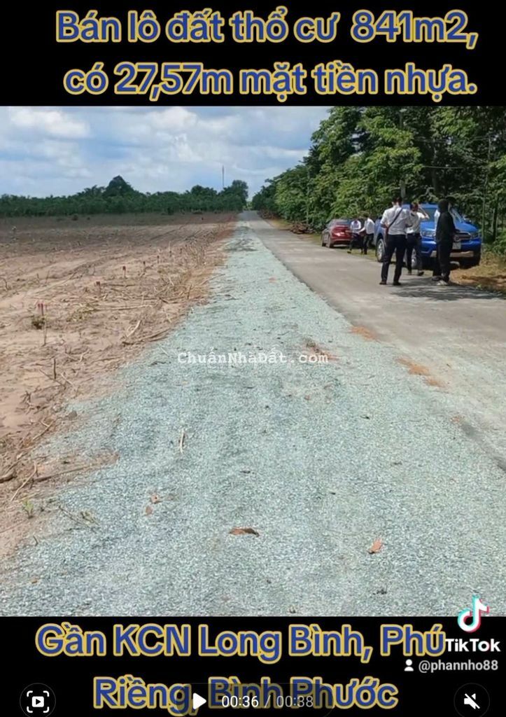 Bán 841m2, có 10m2 thổ cư, 27,57m mặt tiền nhựa, gần KCN Long Bình. Bán 841m2, có 10m2 thổ cư, 27,57m mặt tiền nhựa, gần KCN Long Bình.