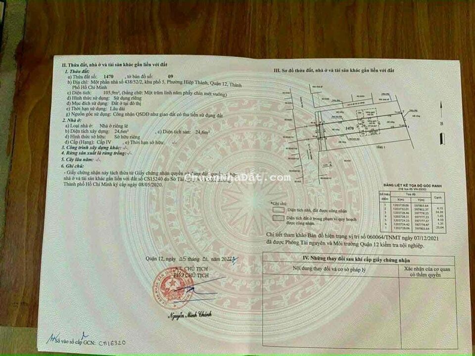 Q12. HT BÁN LÔ ĐẤT ĐẸP DT:4.15 *25 HẺM THÔNG Q12. HT BÁN LÔ ĐẤT ĐẸP DT:4.15 *25 HẺM THÔNG