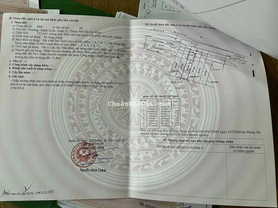 Cần bán gấp lô Đất MT sông ông Đụng, P. Thạnh Xuân, Q12