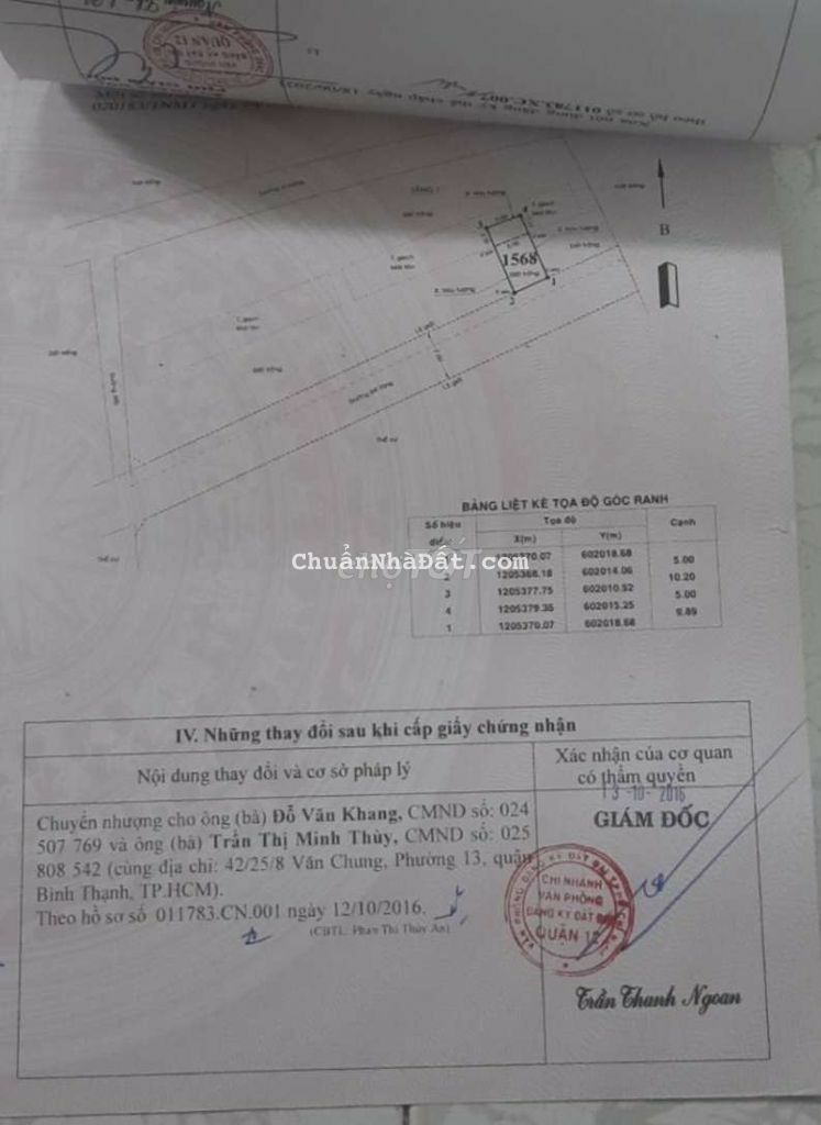 Bán gấp lô Đất 1/ rạch số 2 Thạnh Xuân 52, Q12