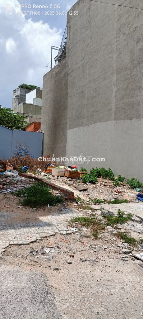 Bán lô đất vị trí Tân Thới nhất quận12. hẻm thông xe hơi chuẩn 6m