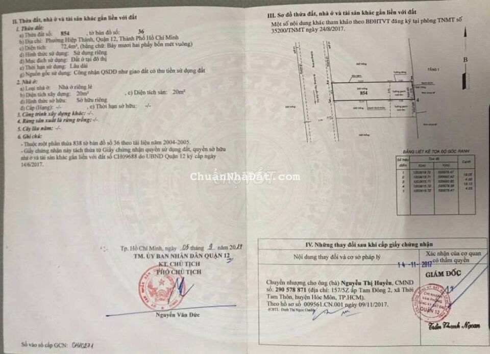 Đất 4x18 hẻm nhựa 7m thông hai sẹc Nguyễn Ảnh Thủ Đất 4x18 hẻm nhựa 7m thông hai sẹc Nguyễn Ảnh Thủ