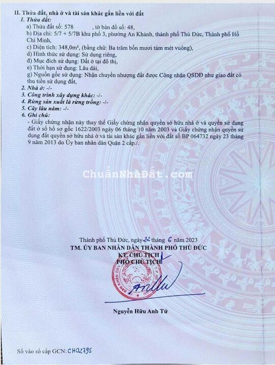 Bán khuôn đất góc 2 mặt tiền đường Lương Định Của, Quận 2: 350m2(15x24m); GPXD Hầm 7 Lầu