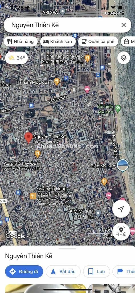 bán đất Nguyễn Thiện Kế , cách biển Mỹ Khê 500m diện tích 130m2