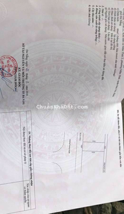 MT 7M5 TRƯƠNG QUYỀN - SƠN TRÀ cách bãi tắm Mân Thái 200m