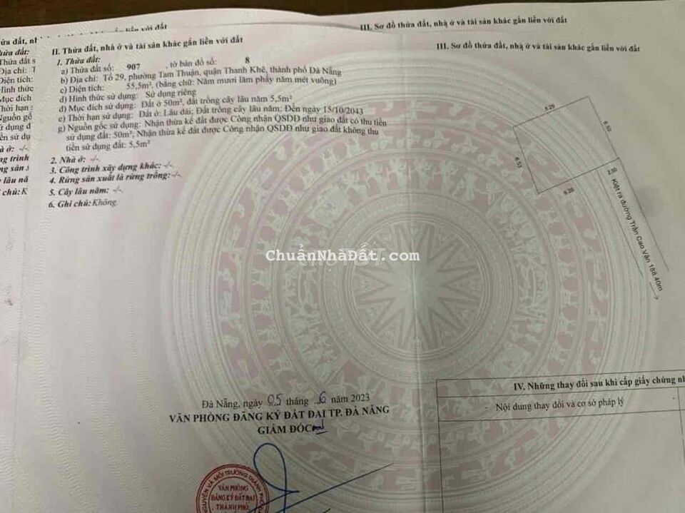 Bán 3 lô đất kiệt Trần Cao Vân